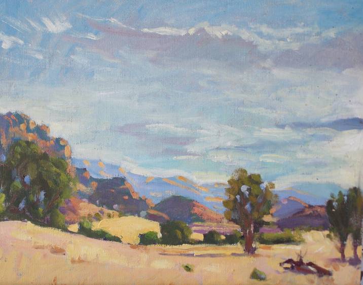 Topanga Canyon Impressionist plein air painting